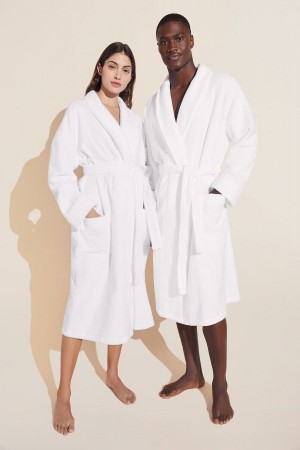 Eberjey Terry Gender Neutral Women Robe White | IAJ3069CN