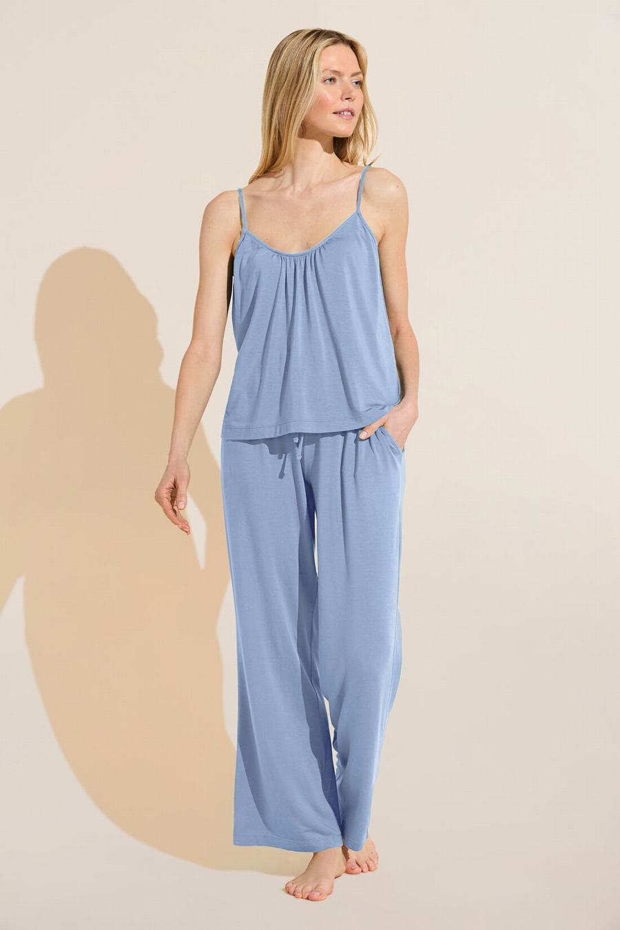 Eberjey Gisele TENCEL™ Modal Cami & Pant PJ Set Women Pajamas Blue | PDM2057WT