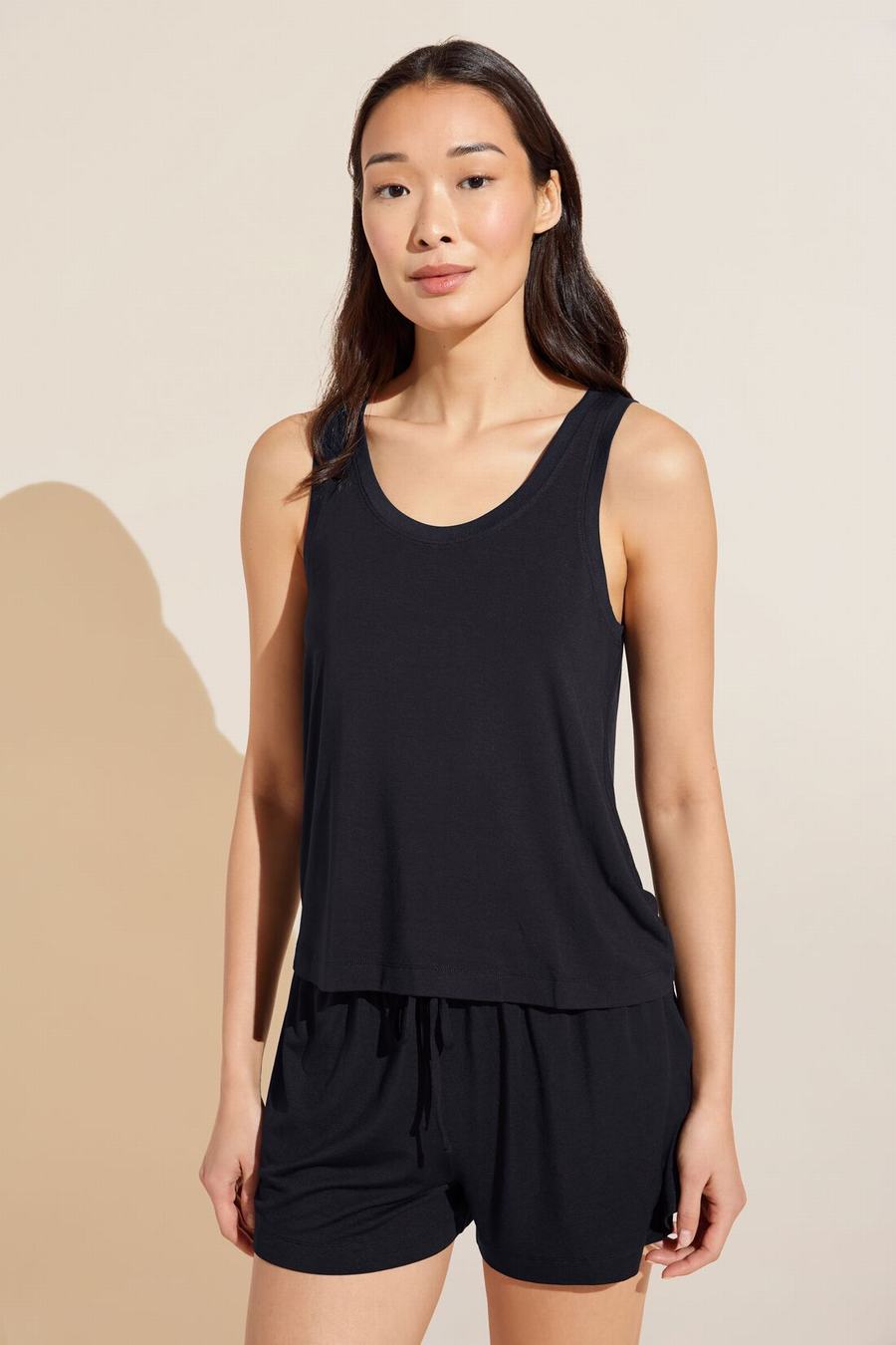 Eberjey Gisele TENCEL™ Modal Everyday Women Tank Top Black | BMP4451YN