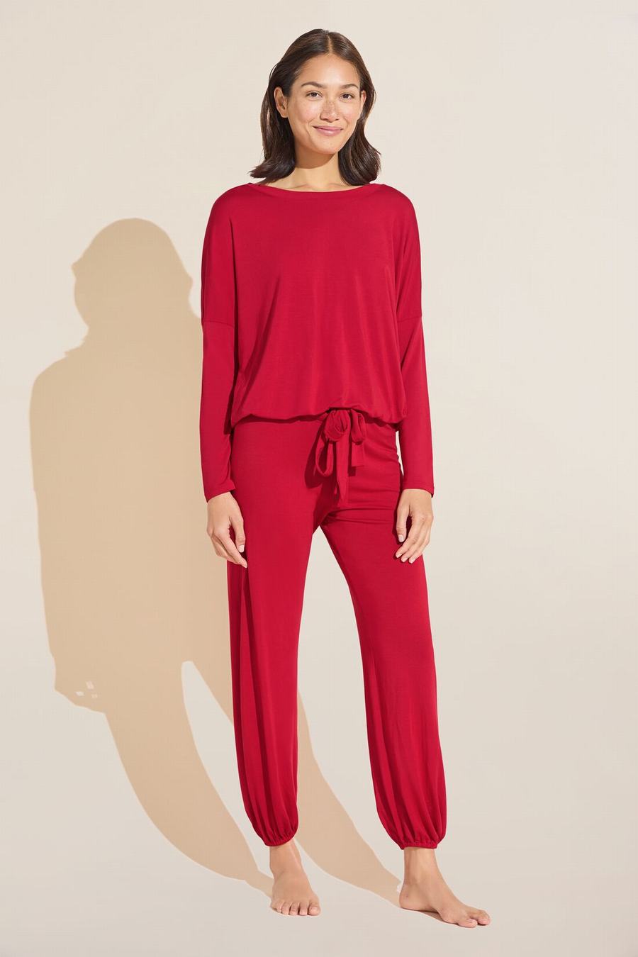 Eberjey Gisele TENCEL™ Modal Slouchy Set Women Pajamas Red | ILC126DP