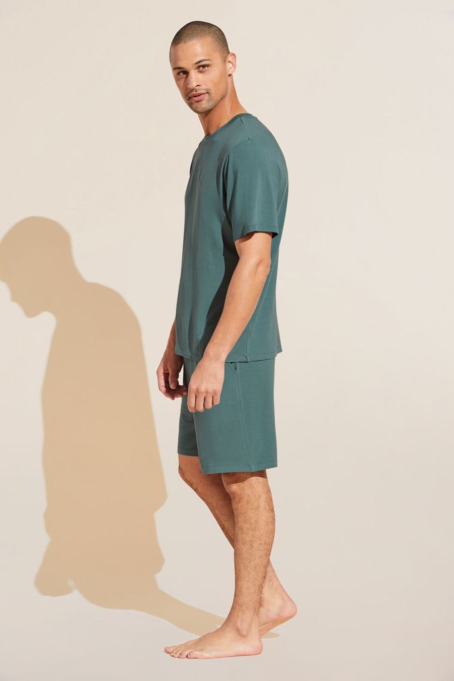 Eberjey Henry TENCEL™ Modal Short PJ Set Men Pajamas Green | FRV2343TE