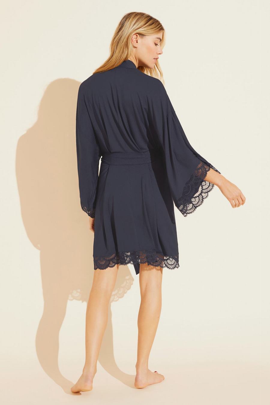 Eberjey Mariana TENCEL™ Modal Women Robe Navy | AJF8043SV