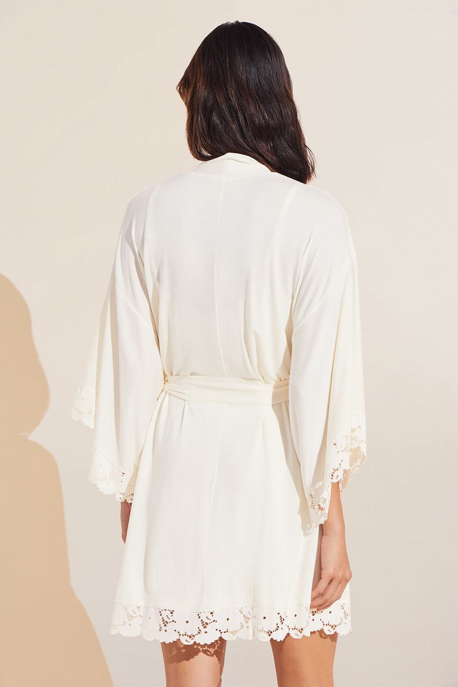 Eberjey Naya TENCEL™ Modal Women Robe White | XKS1022NI