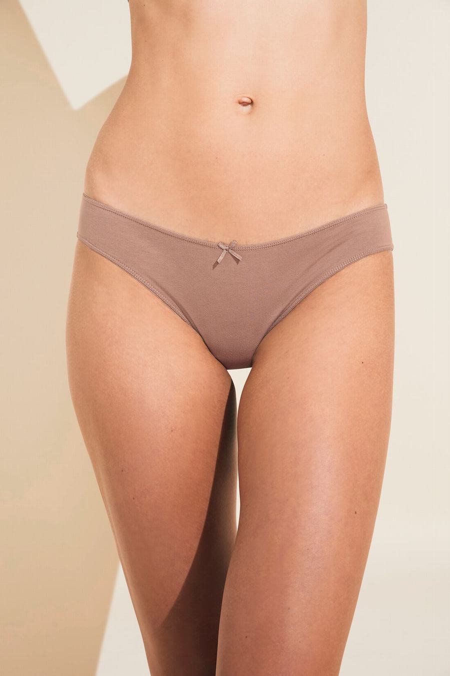 Eberjey Pima Stretch Cotton Women Bikini Panty Beige | SEQ333EF